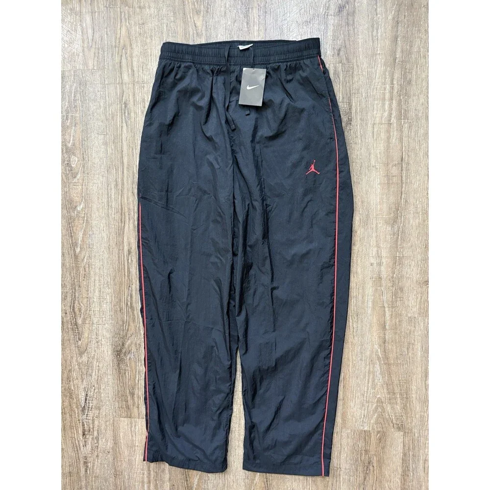Nike Jordan Sport Classic Pants Men's Medium Black Infrared IB2243-011
